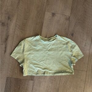 Alphalete Light Green Crop Top